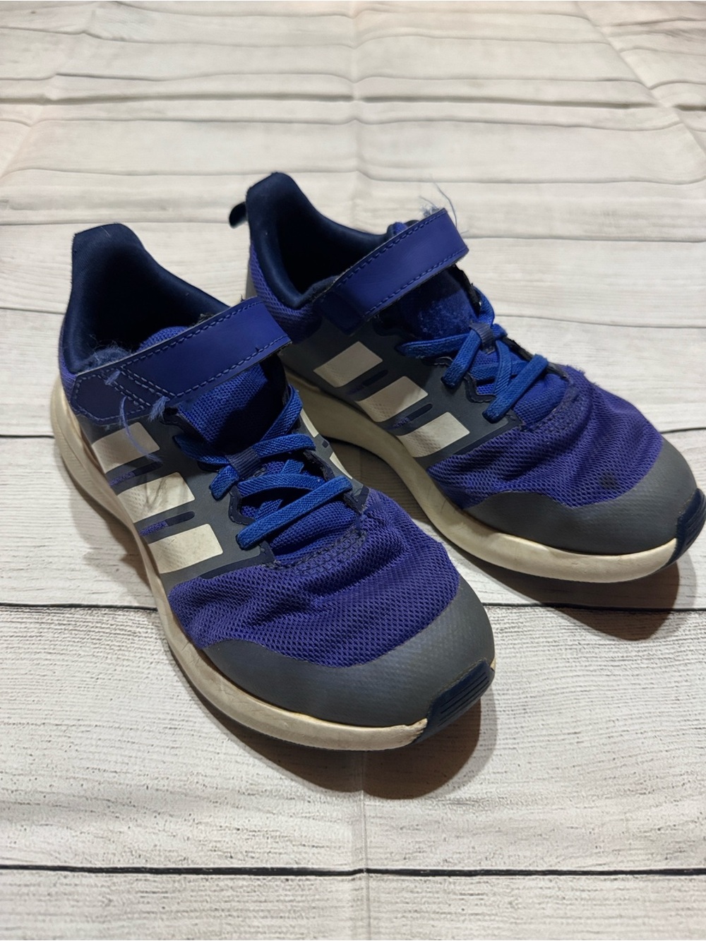 adidas Blue & White Tennis Shoes size 2